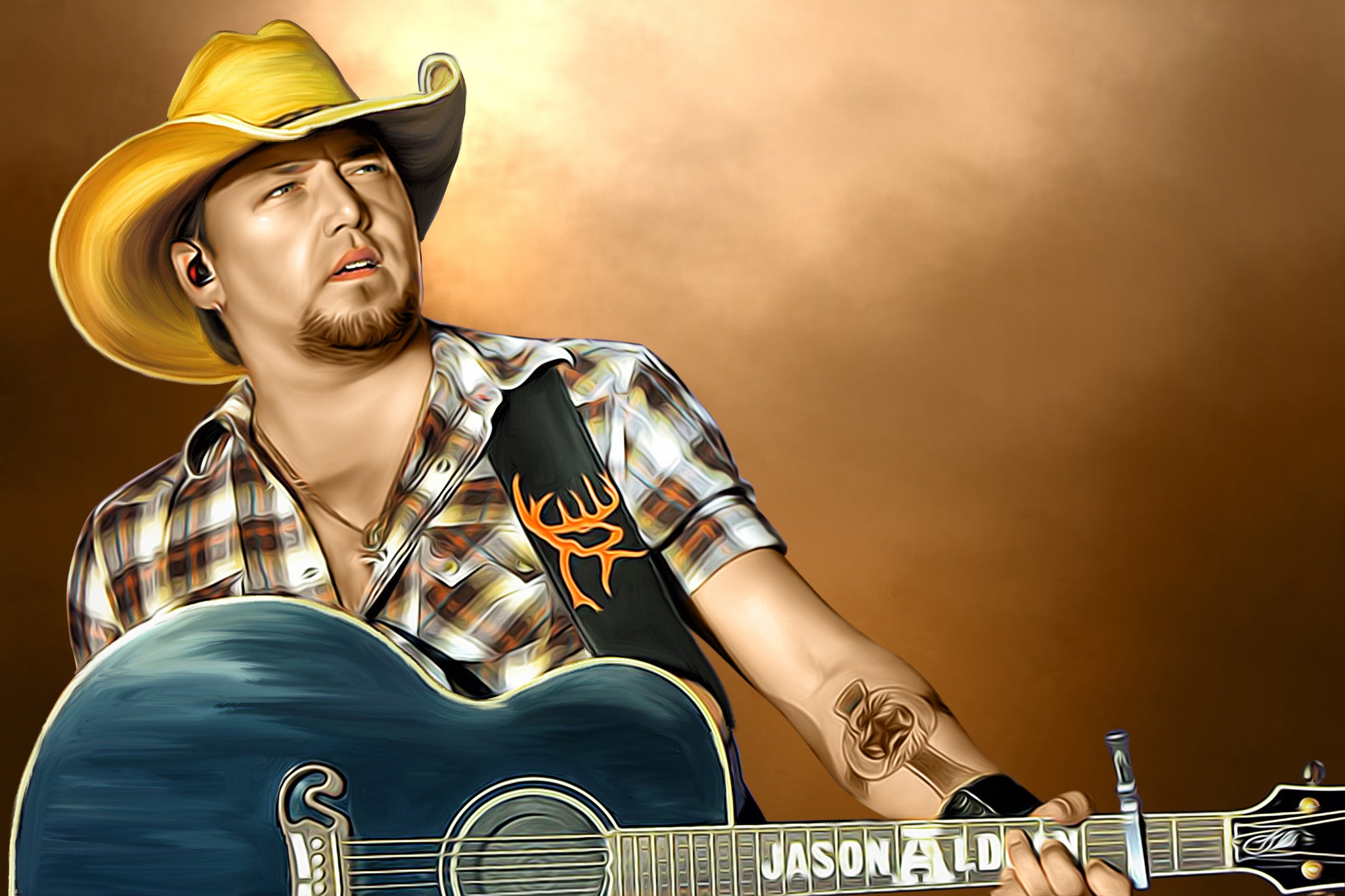 Jason Aldean Digital Painting