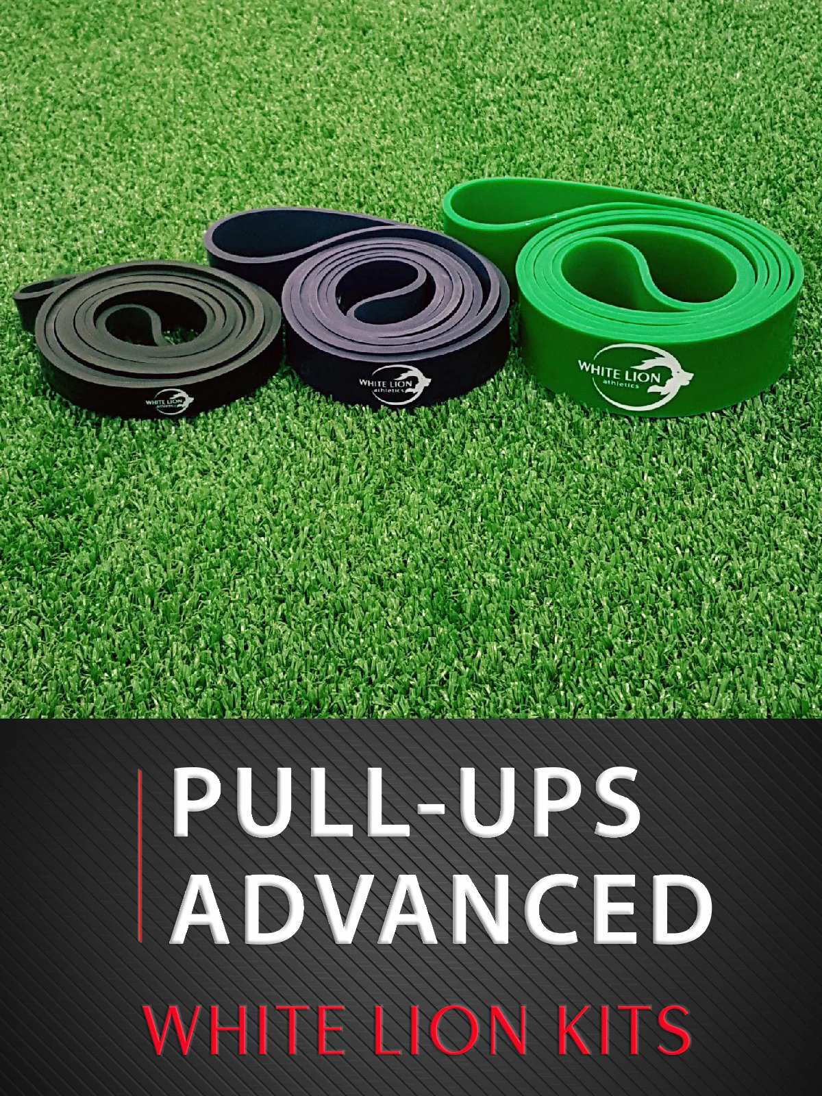 Pull-ups Advanced - Resistance Bands Kit (Black/Purple/Green)