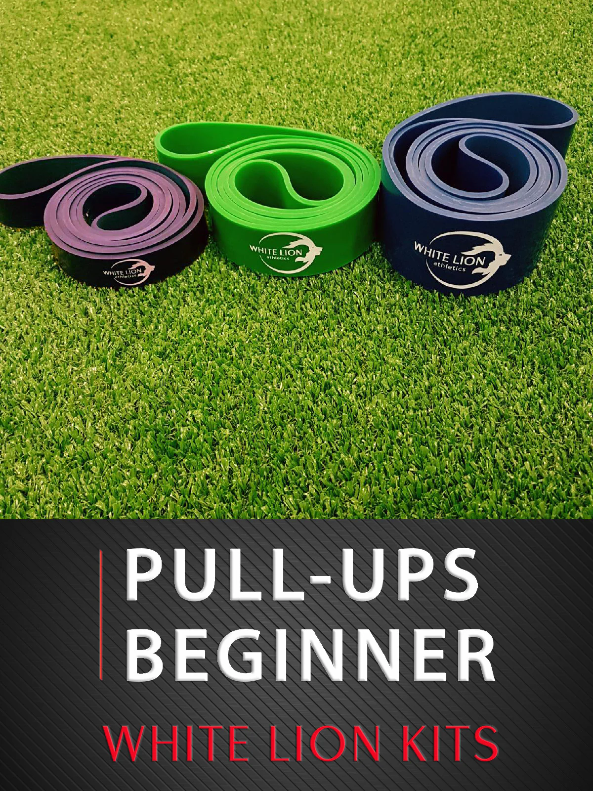 Pull-ups Beginner - Resistance Bands Kit (Purple/Green/Blue)