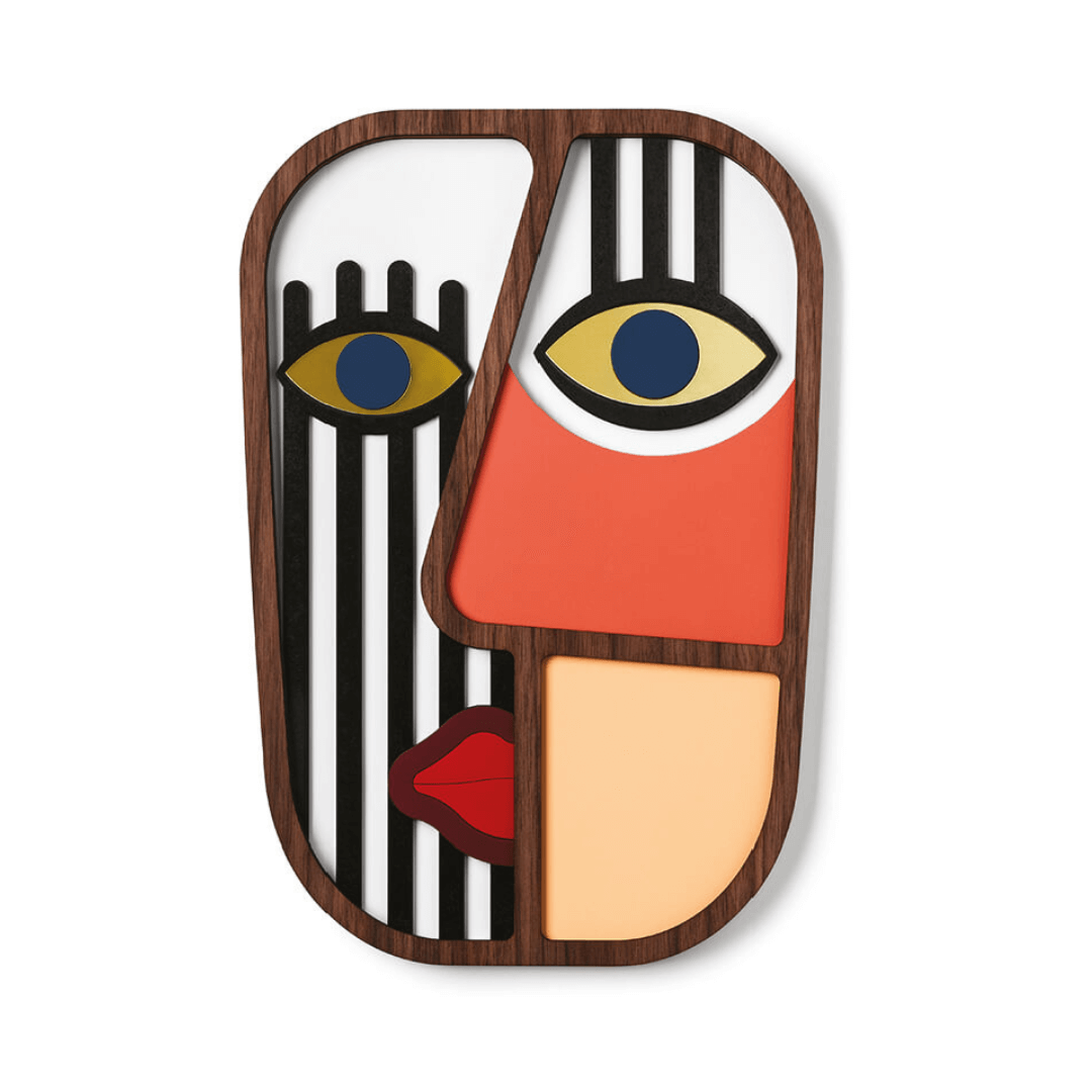 Abstract Mask #7 - Wooden Wall Decor