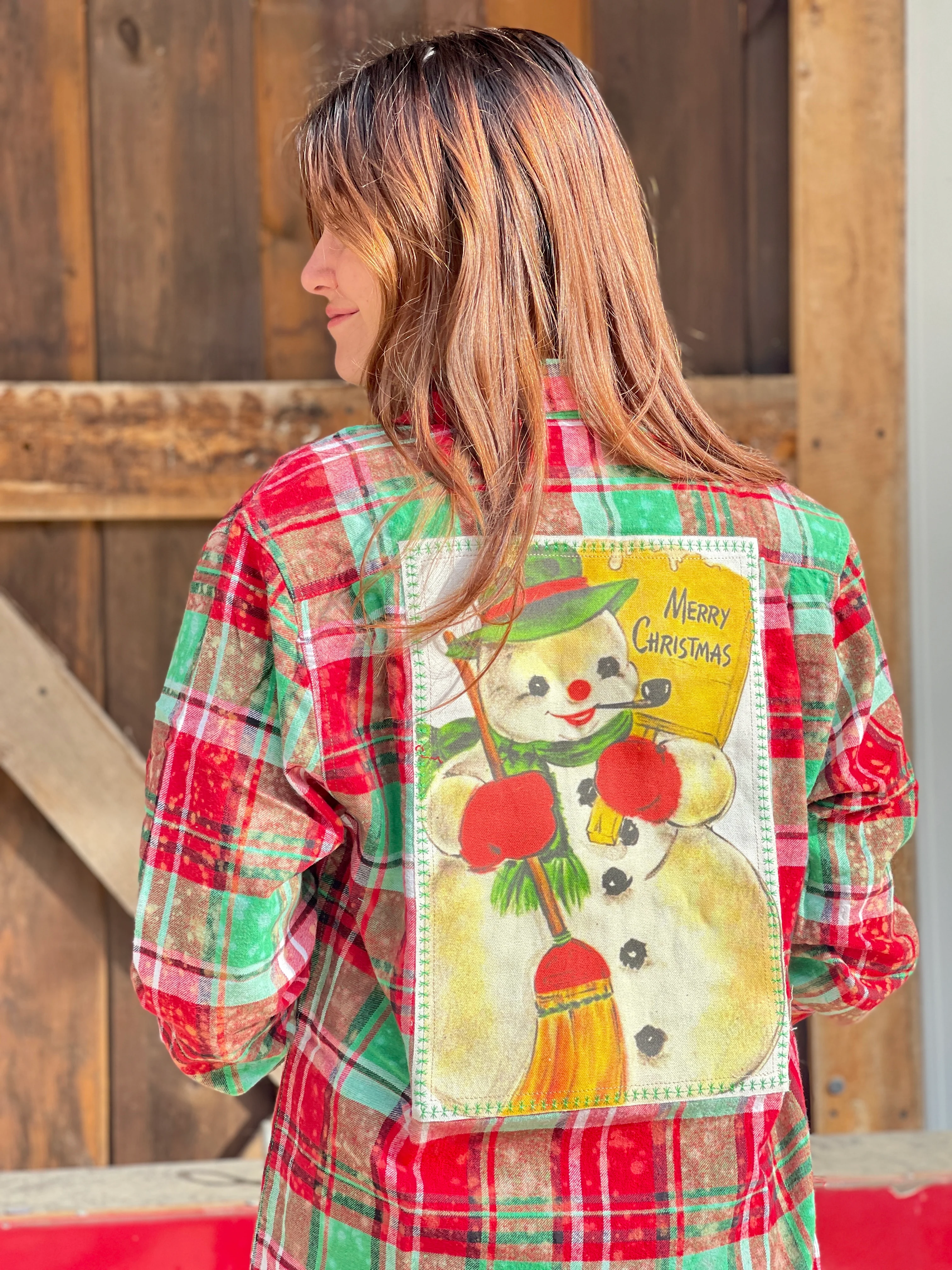 FROSTY Holiday Flannel- Mistletoe Plaid