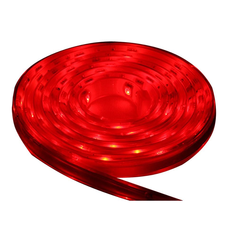 Lunasea Flexible Strip LED - 5M w/Connector - Red - 12V