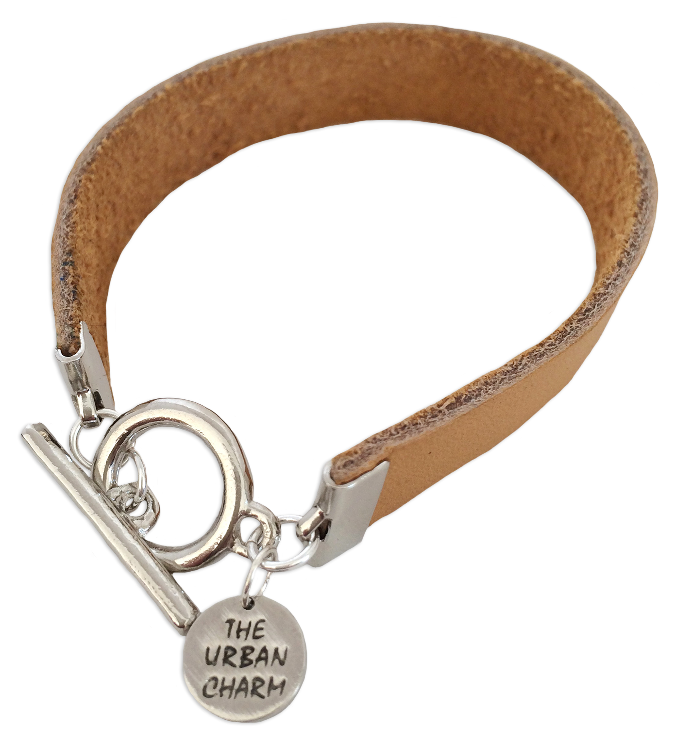 Tan Leather Color Band Bracelet