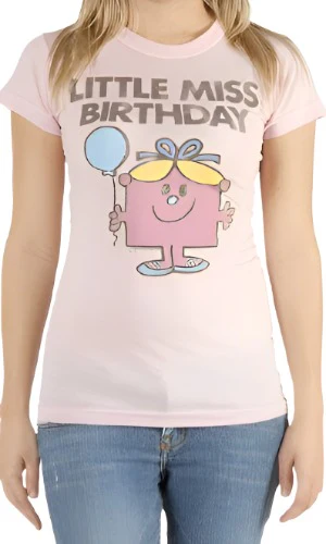 Junk Food Little Miss Birthday Womens T-Shirt