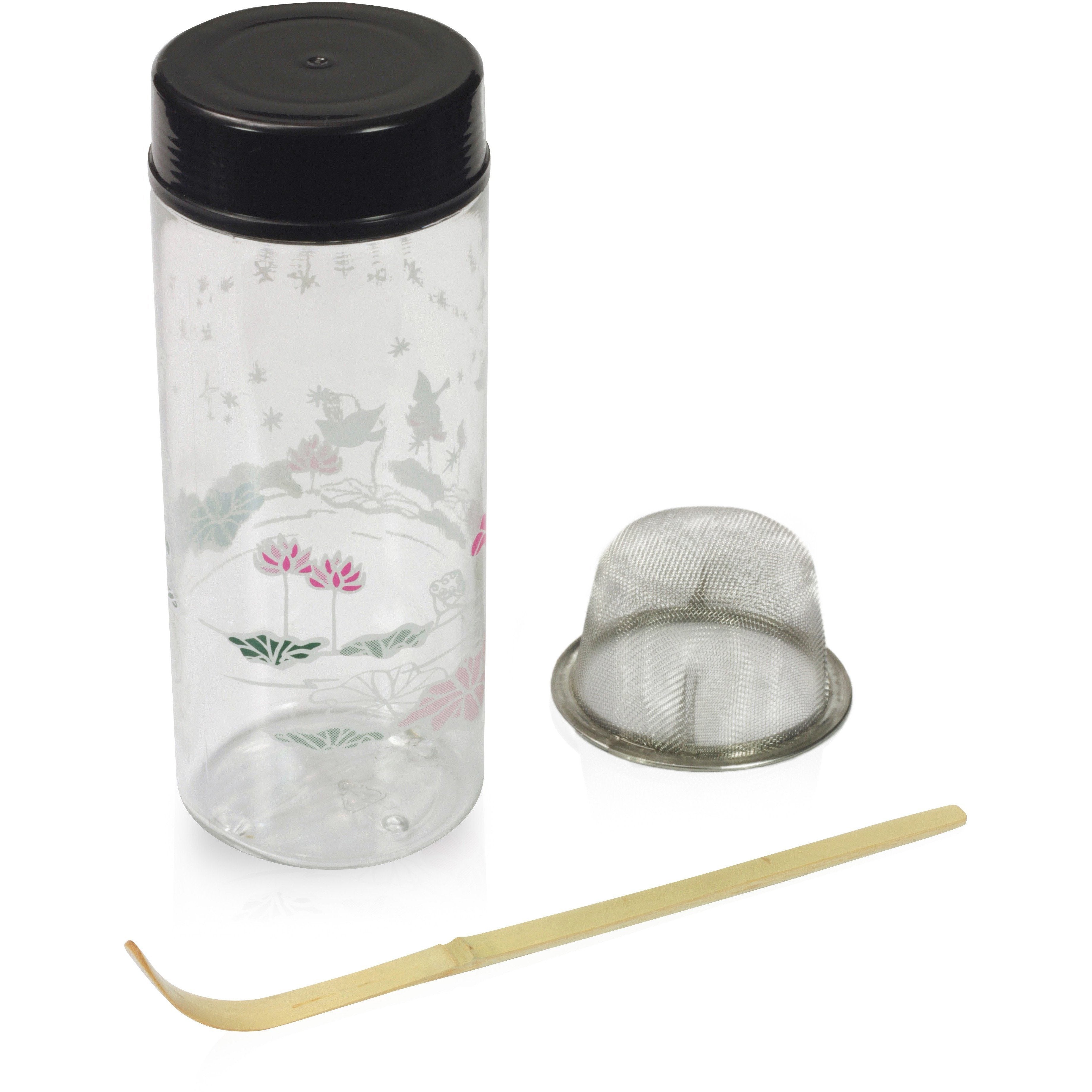 Matcha Shaker + Bamboo Tea Scoop Set
