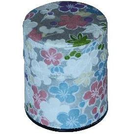 Silver Japanese Washi Tea Canister (Small)
