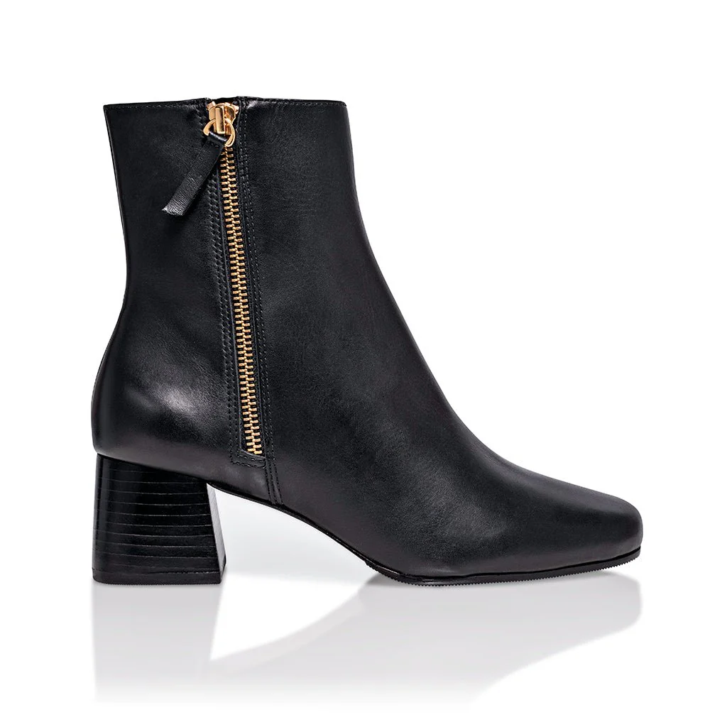 Arina Bootie Black Lux Nappa