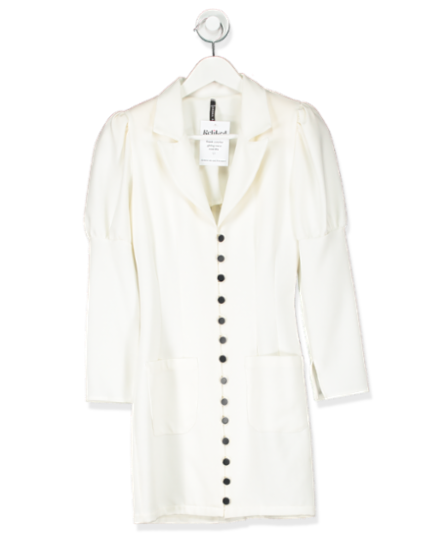 ANDRA ANDREESCU Ivory puff sleeve miniDress UK S
