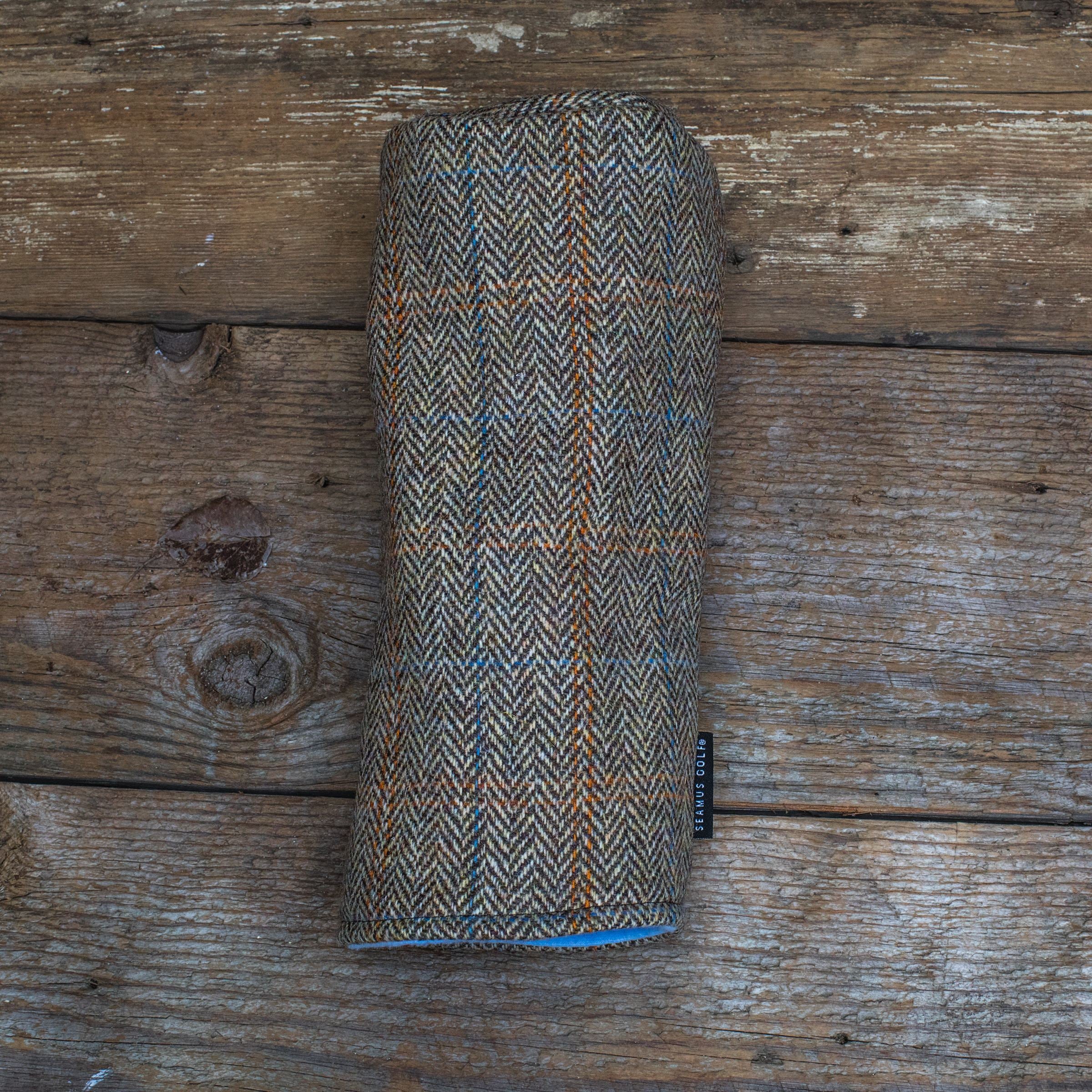 Seamus Golf - Driver/Fairway Wood Head Cover made from Glen Plaid Harris Tweed Wool