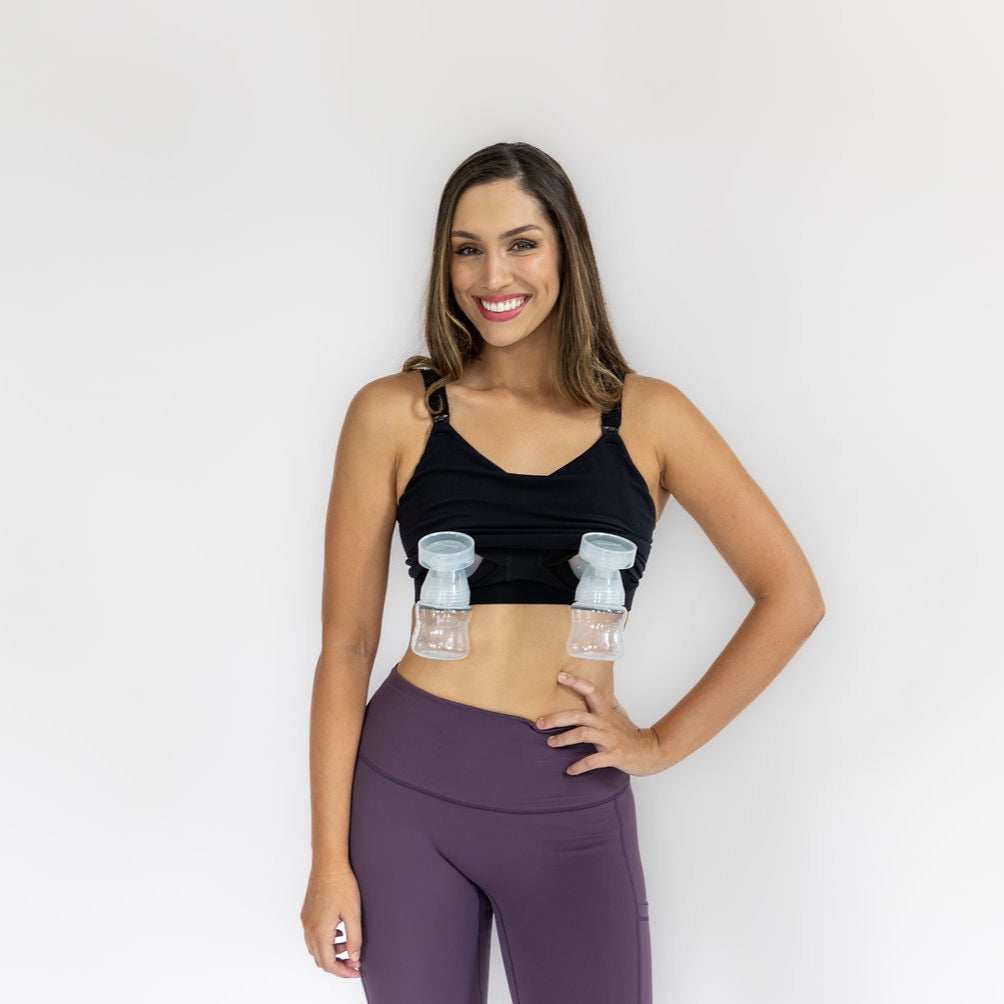 Cadence Nursing & Pumping Bra - Black