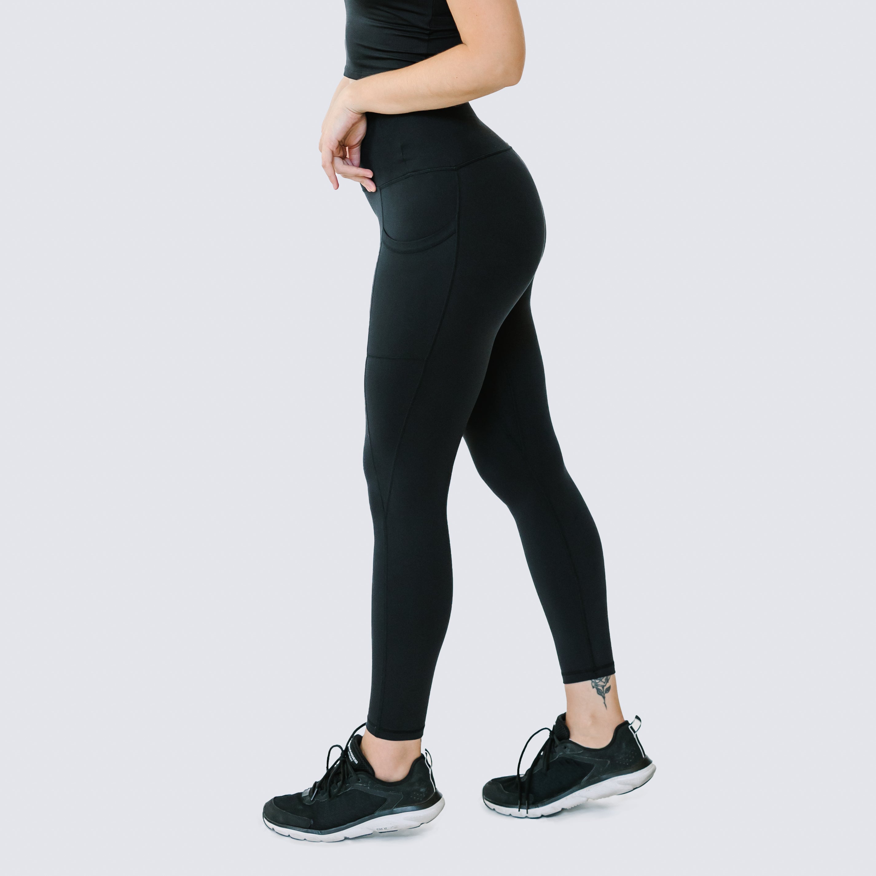 SoftLuxe Stay Put Leggings - Solid Black