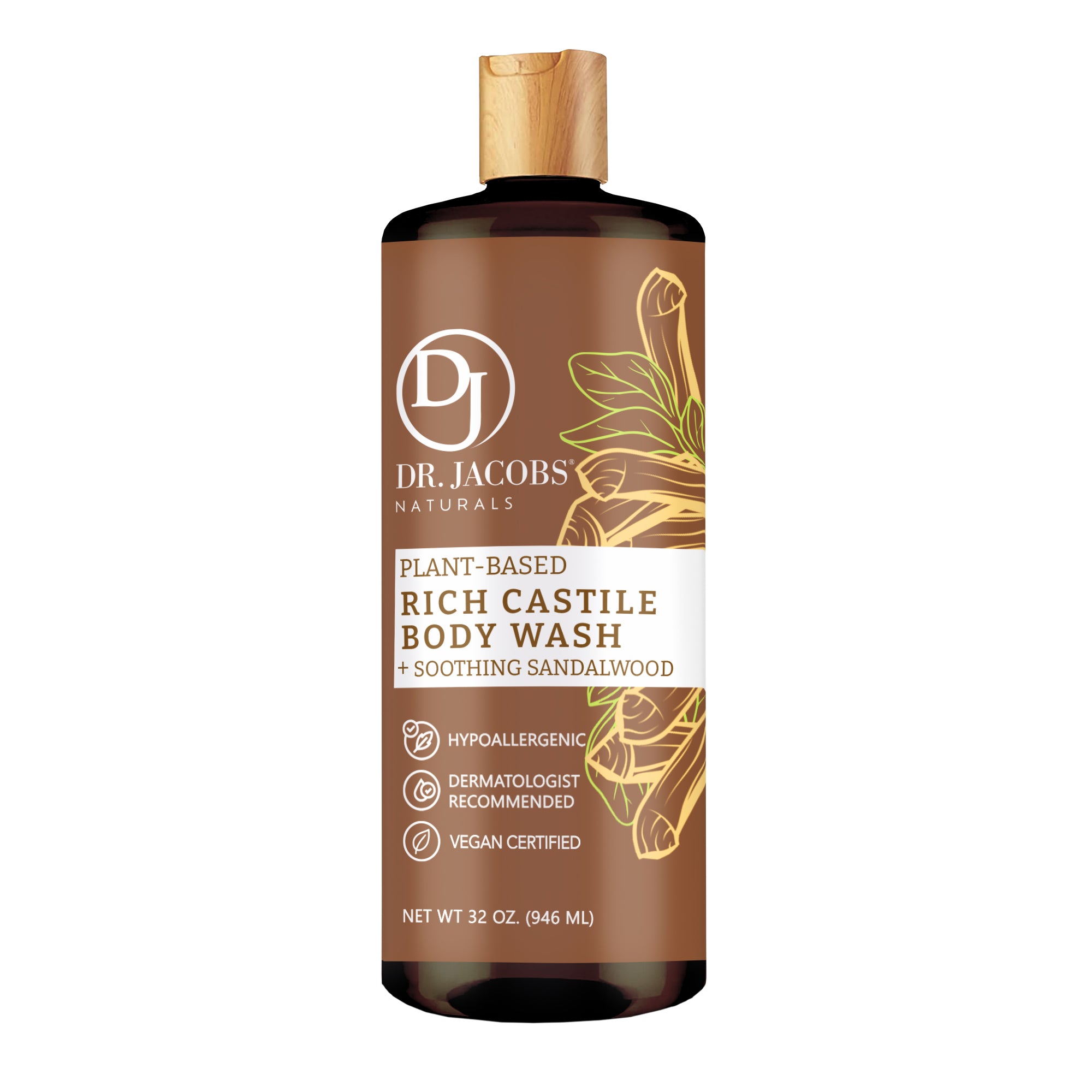 Sandalwood Castile Body Wash