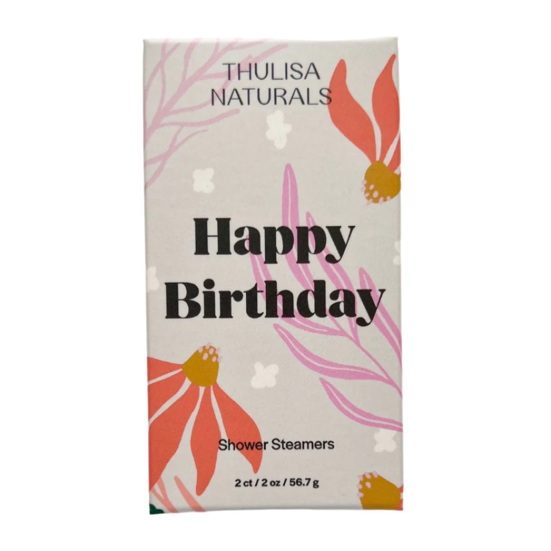 Happy Birthday Lavender Geranium Duo Shower Steamers