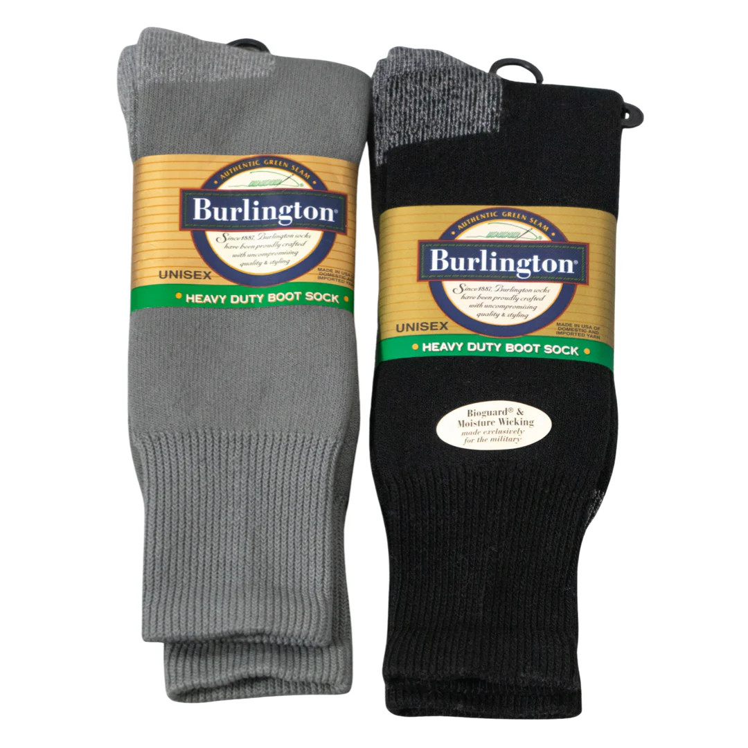 BURLINGTON® Heavy Duty Boot Sock - Cotton Crew - Unisex