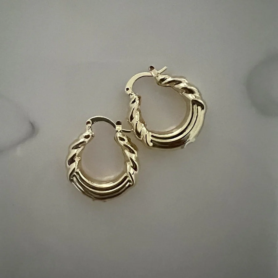 Celeste Twist Hoop Earrings