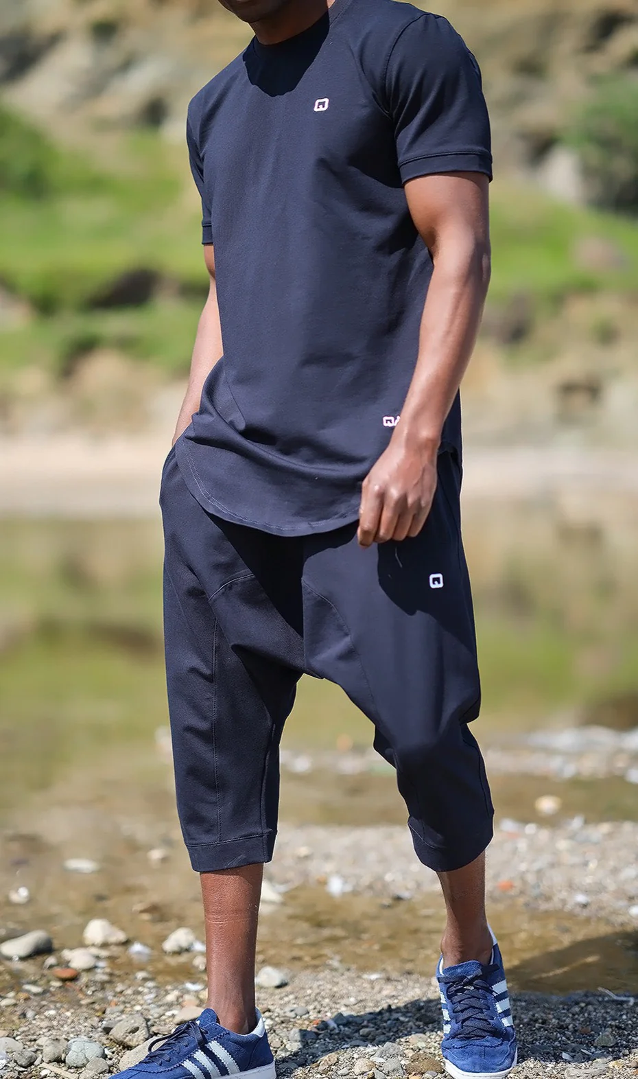 QL Relaxed Fit Nautik Set in Navy Blue