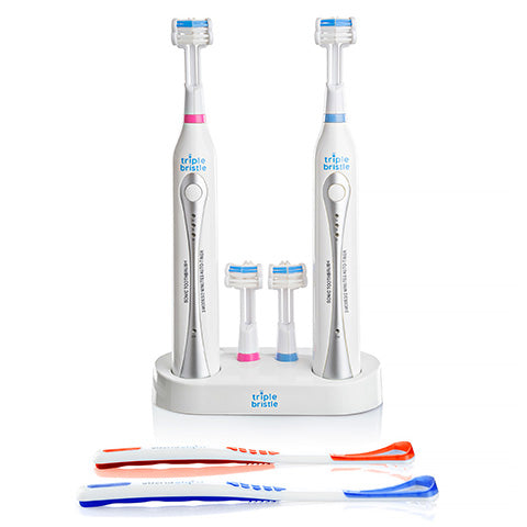 Triple Bristle Duo 3-sided Sonic Electric Toothbrush