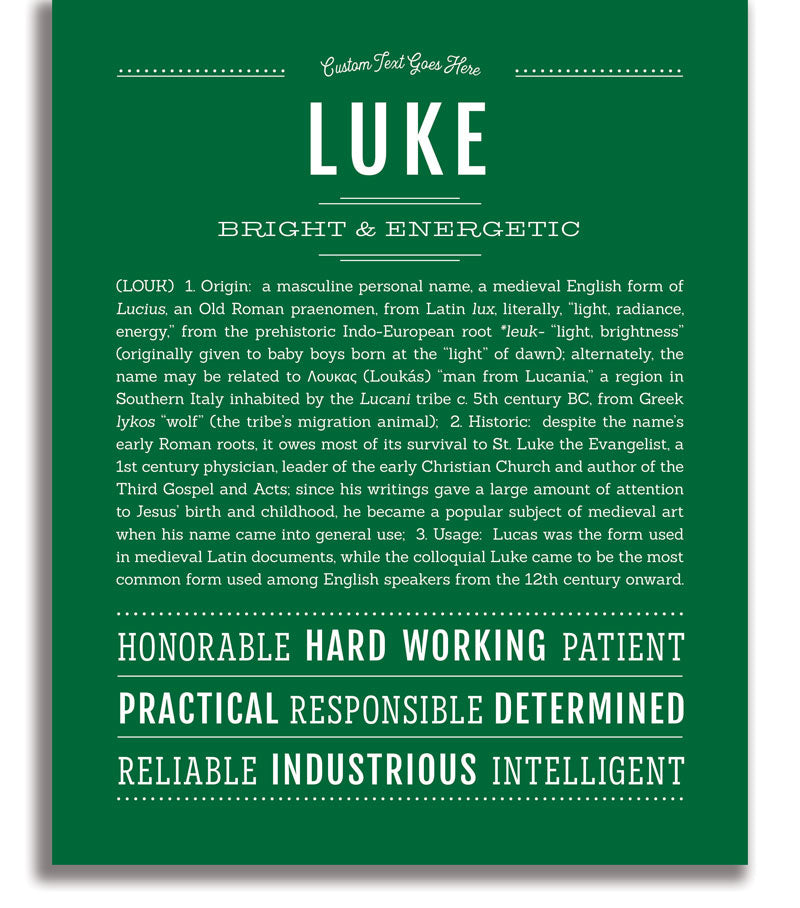 Luke | Name Art Print