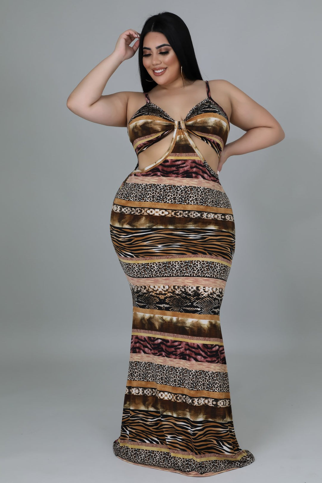 Plus Size Jungle Vibe Dress