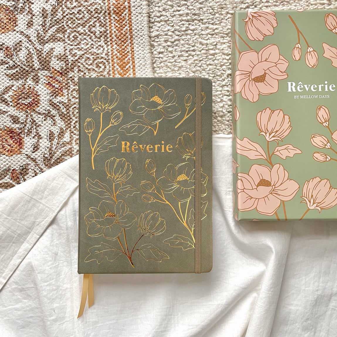 Rêverie Journal - "Floral Collection" Sage Green