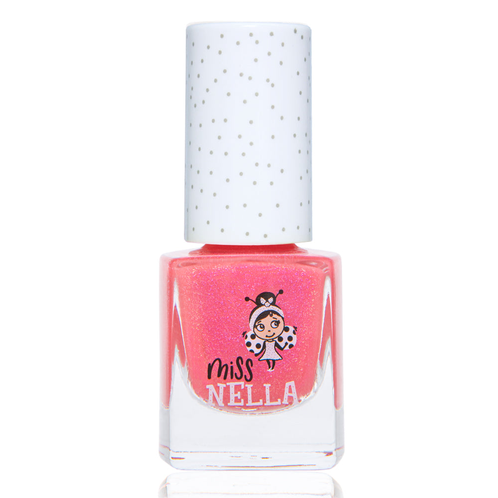 Tickle Me Pink Glitter: Bold Pink 4ml Kids' Nail Polish