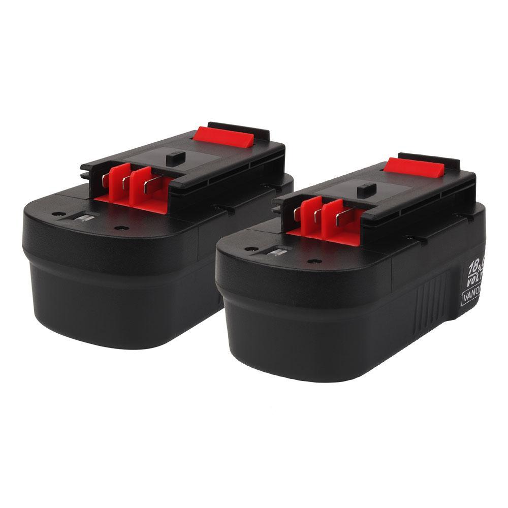 For BLACK & DECKER HPB18-2 18V Ni-Mh Slide Battery | 2-Pack 4.8AH