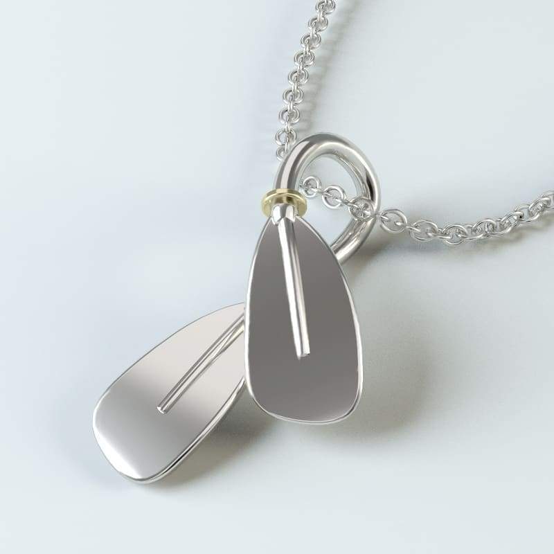 Kayaking Bent Paddle Pendant
