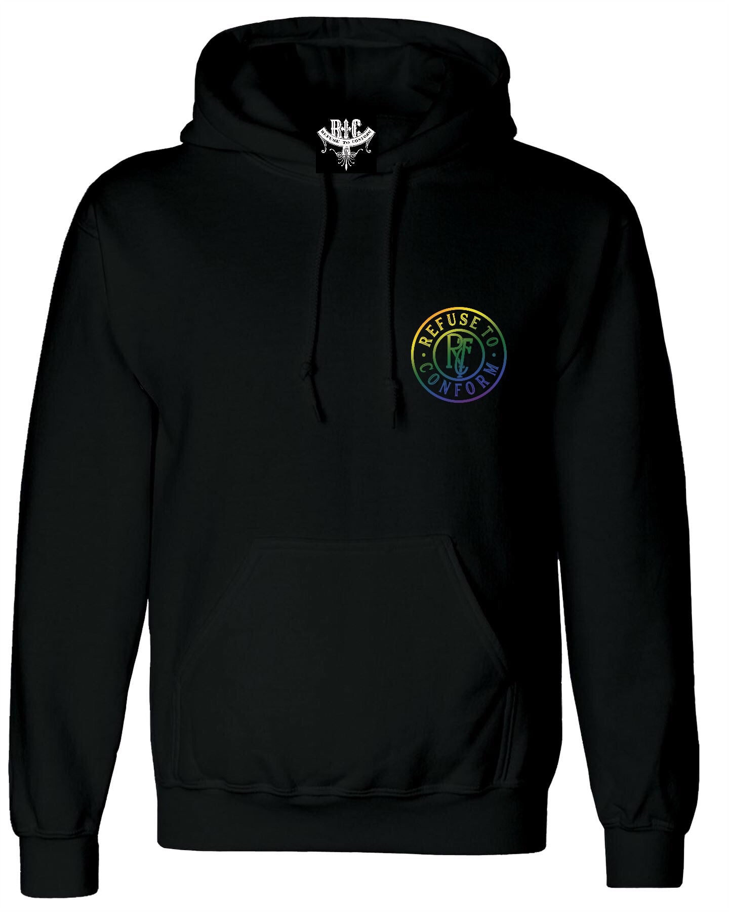 RAINBOW CIRCULAR LOGO HOODIE