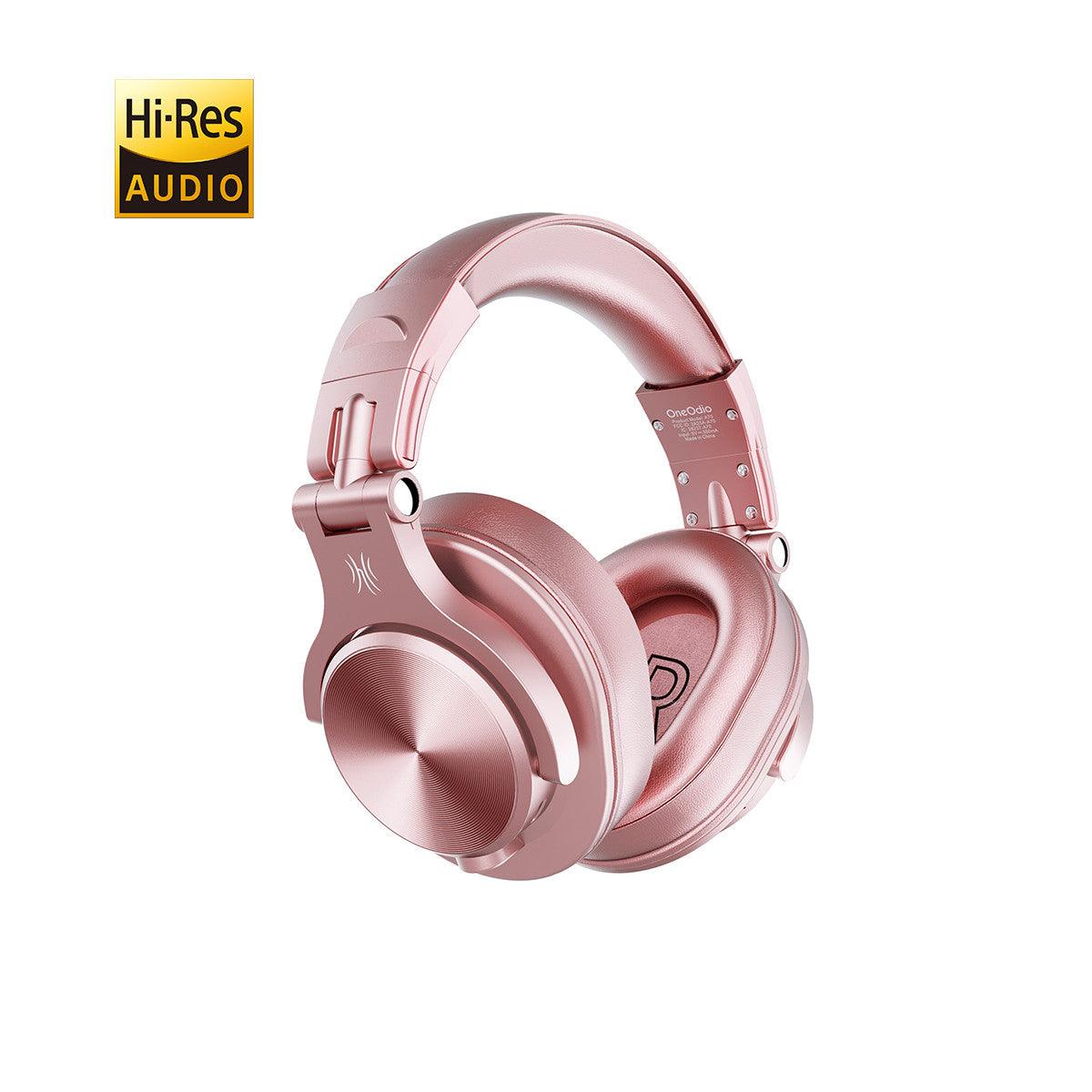 OneOdio® A70 Bluetooth & Wired Headphones, Critically Acclaimed（Rose Gold)