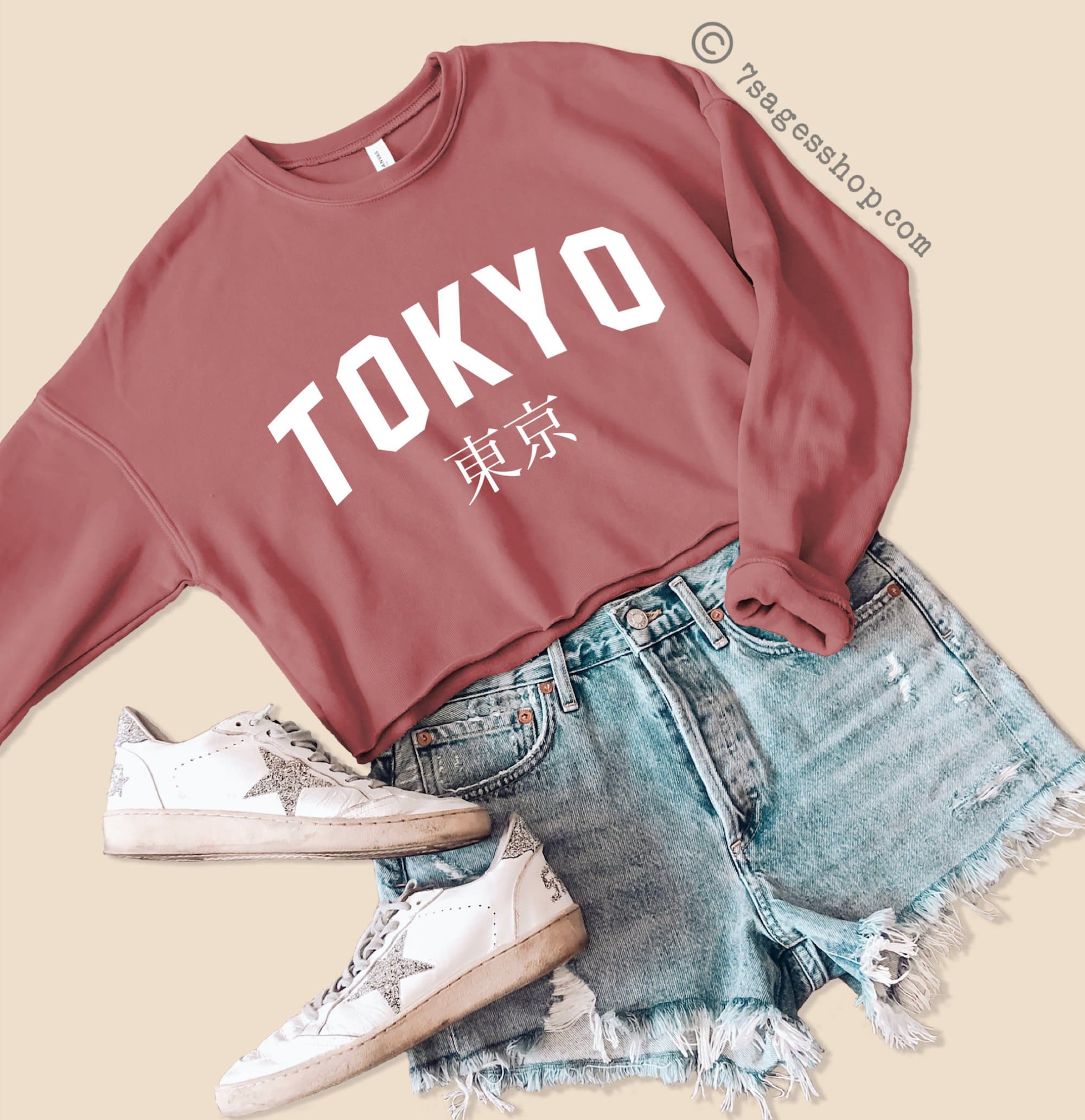 Tokyo Cropped Sweatshirt