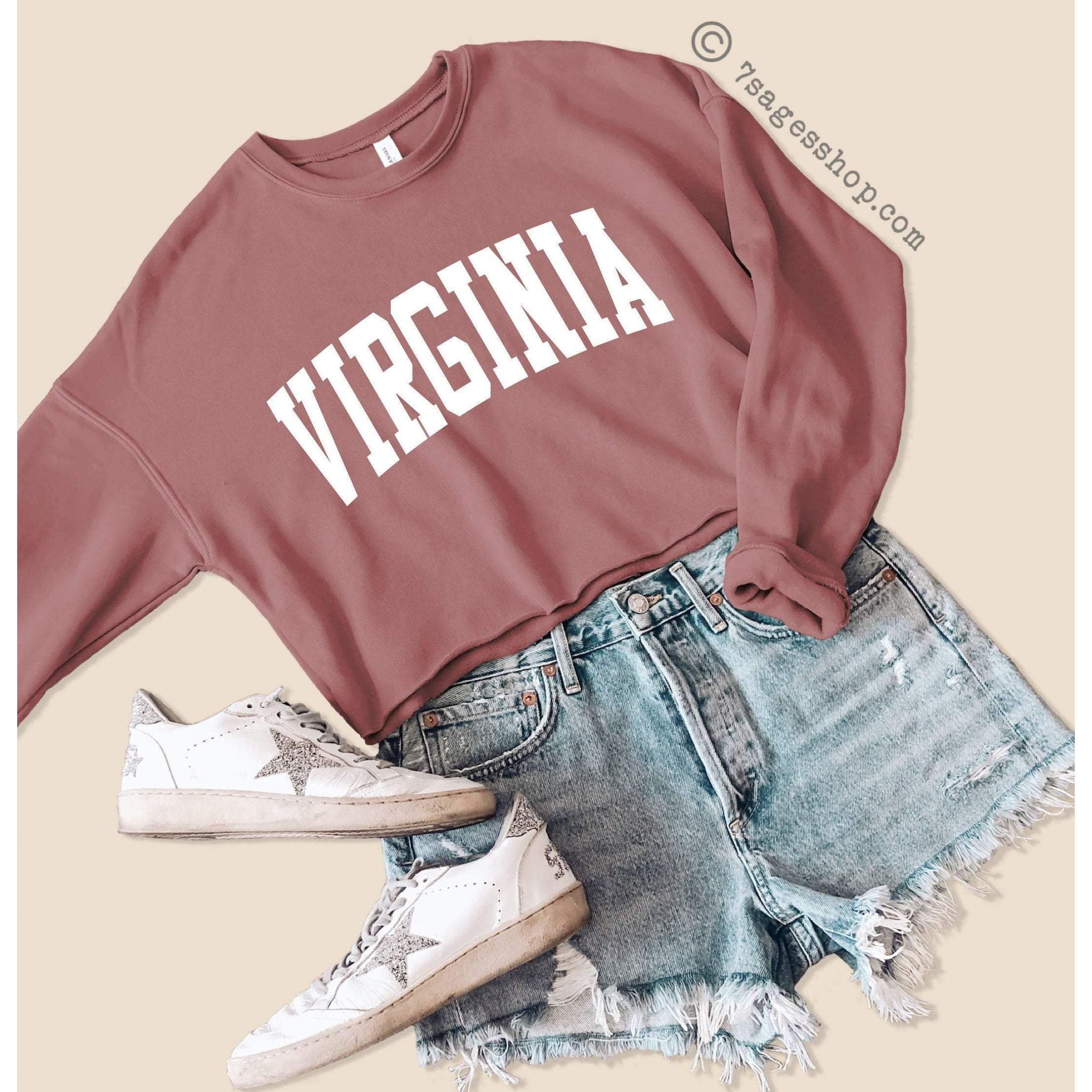 Virginia Cropped Sweatshirt