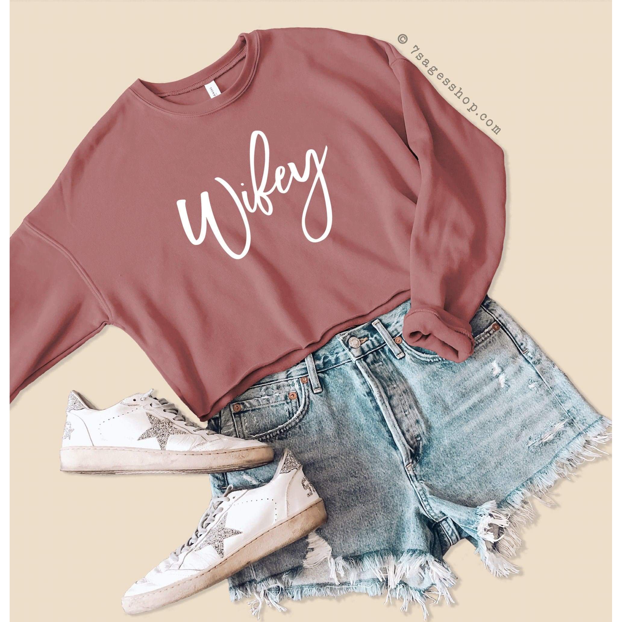 Wifey Cropped Sweatshirt