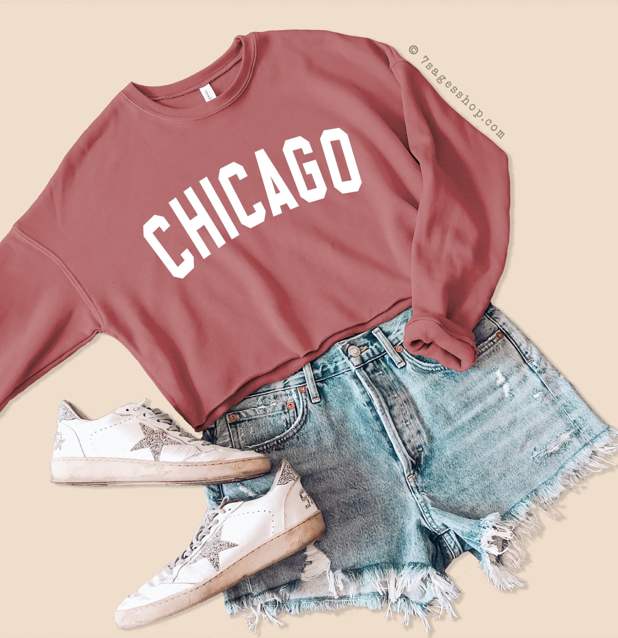 Chicago Cropped Sweatshirt