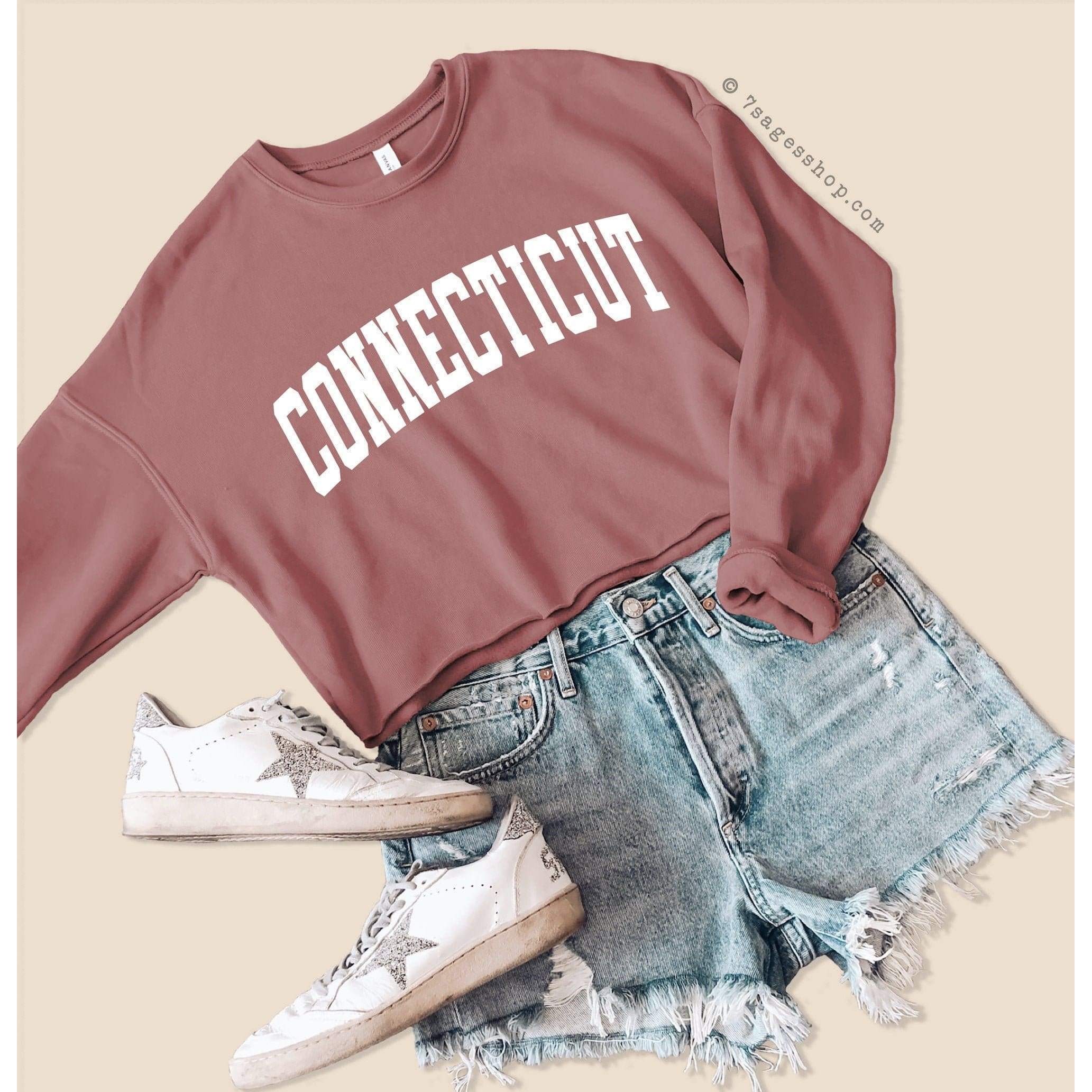 Connecticut Cropped Sweatshirt