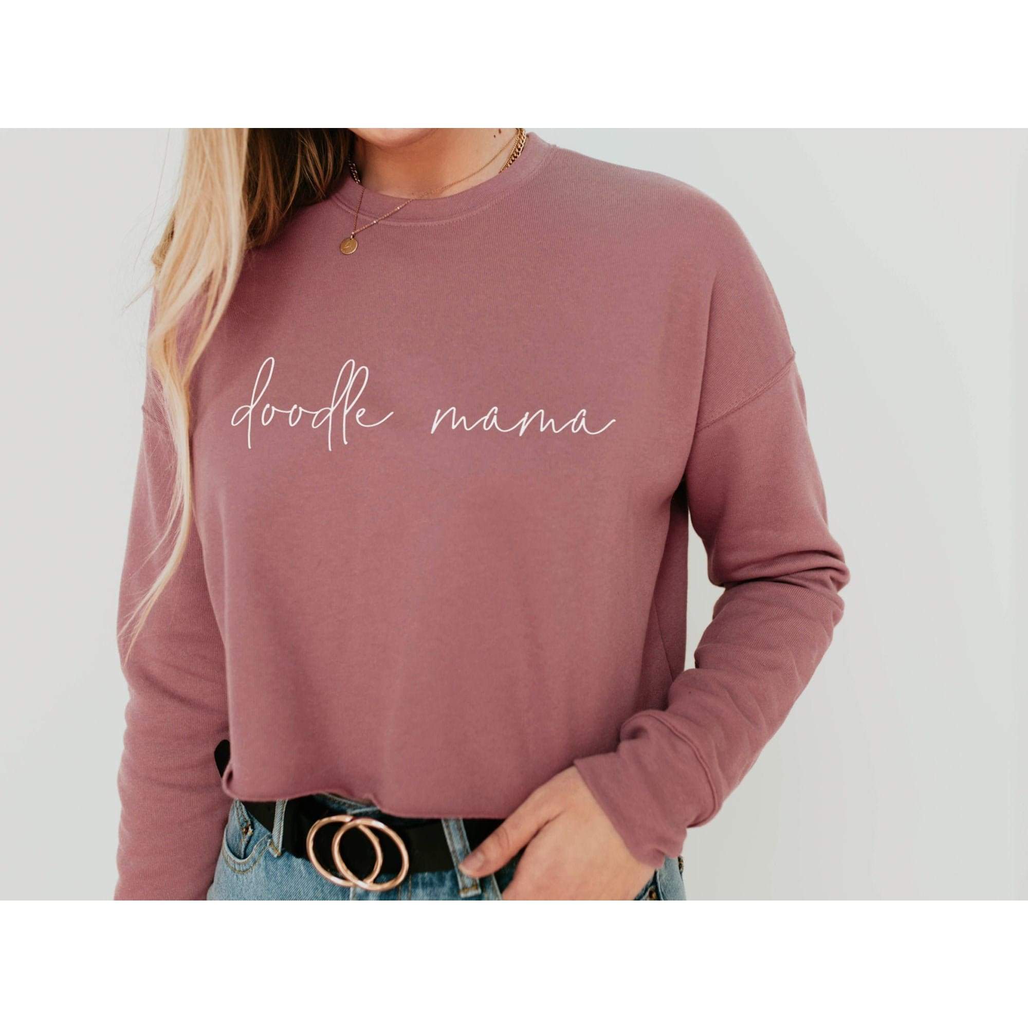 Doodle Mama Cropped Sweatshirt