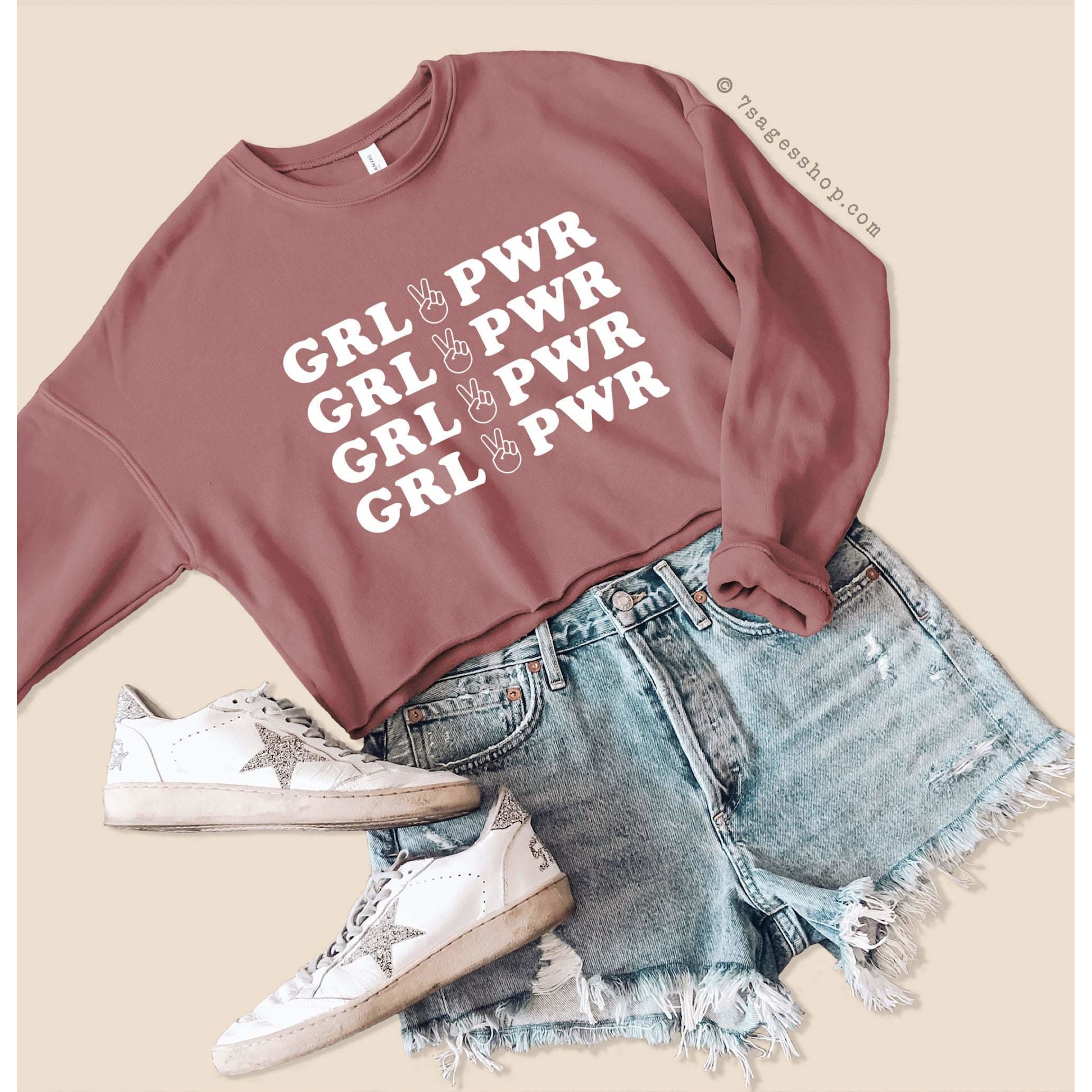 Girl Power Cropped Sweatshirt