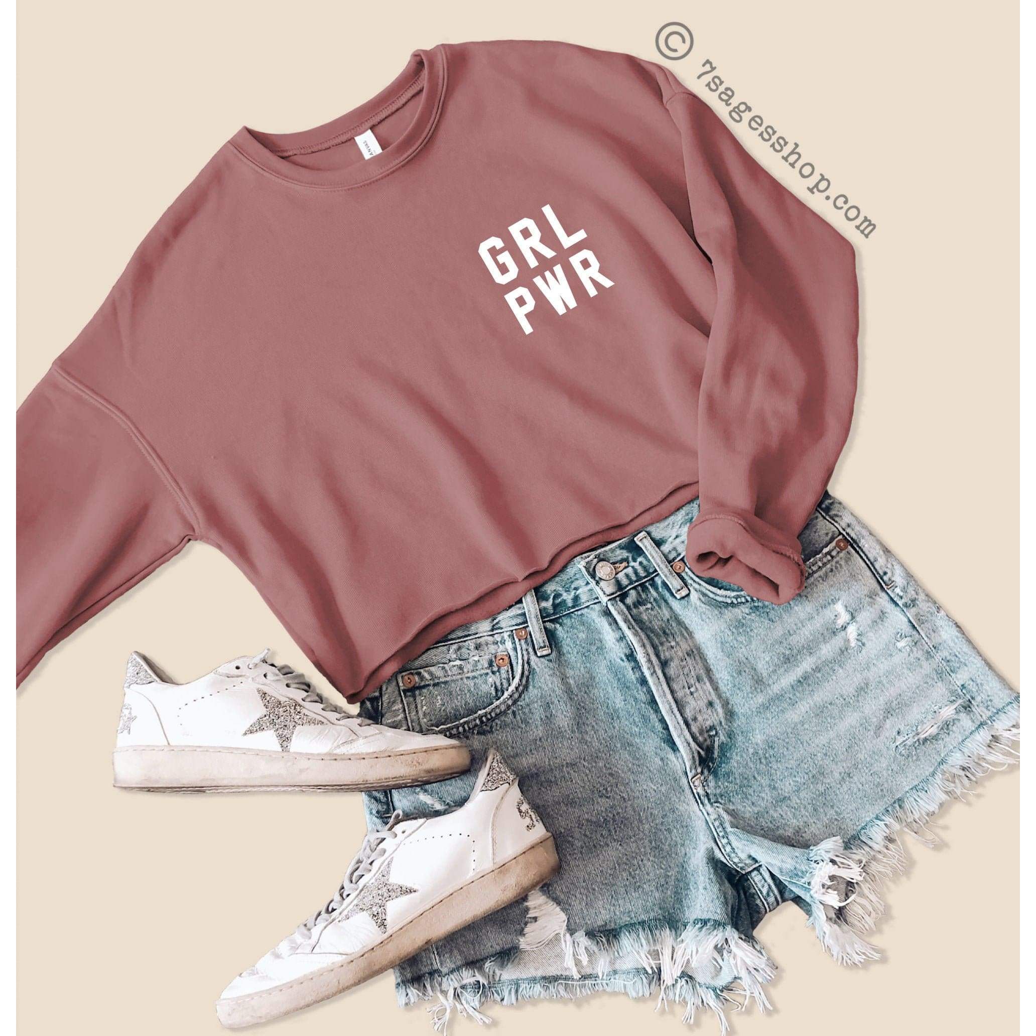 Girl Power Cropped Sweatshirt