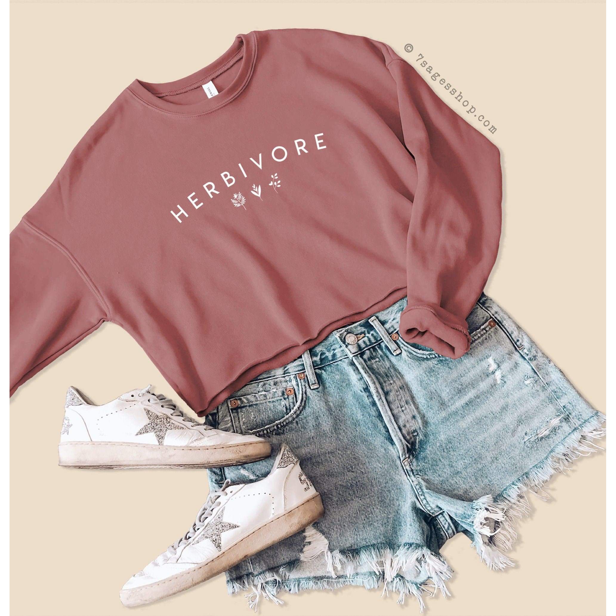 Herbivore Cropped Sweatshirt