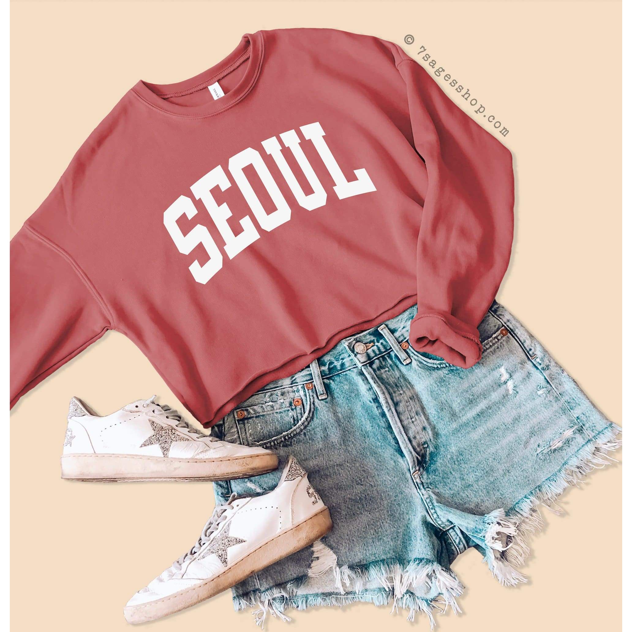 Seoul Cropped Sweatshirt