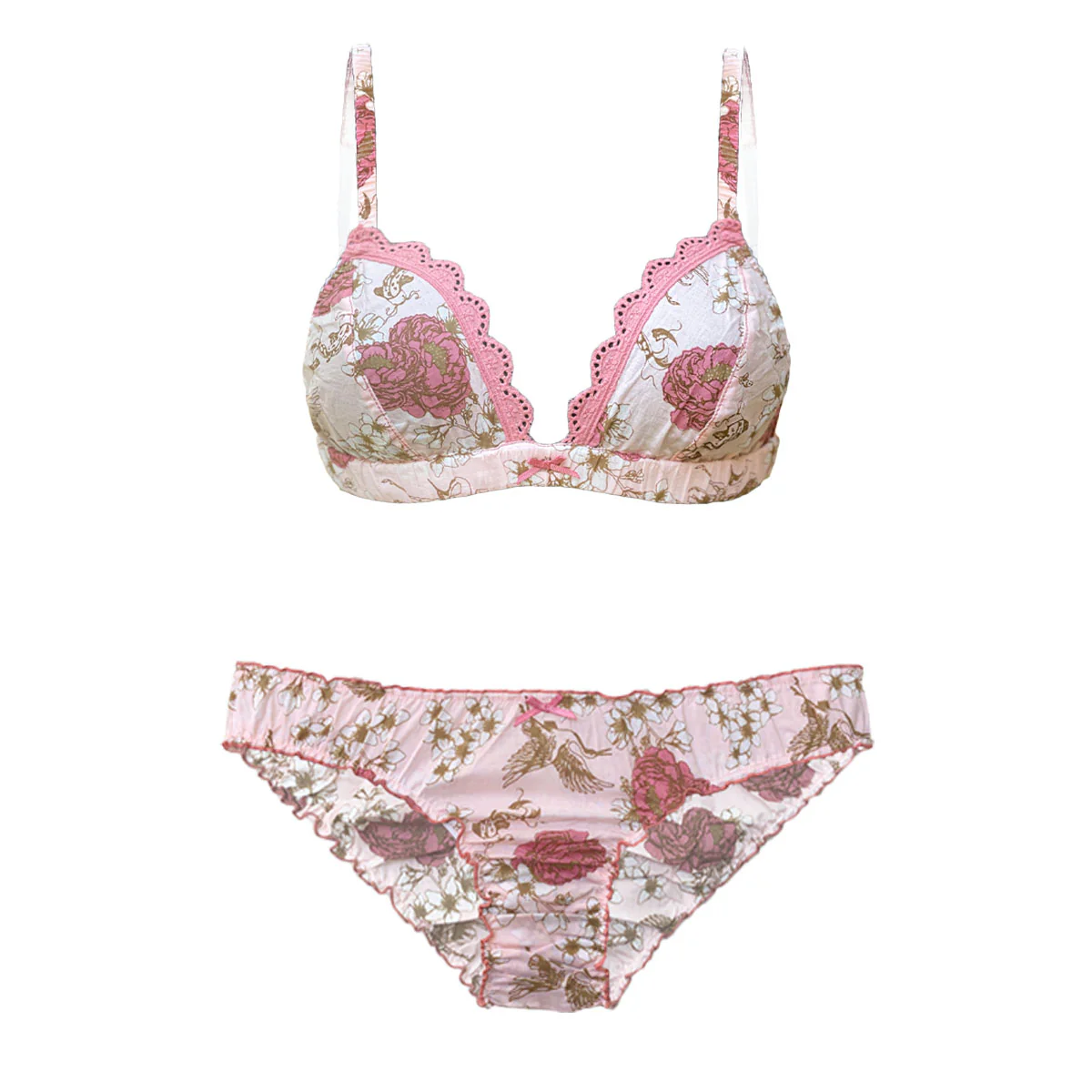 Bella lingerie set in chinoiserie