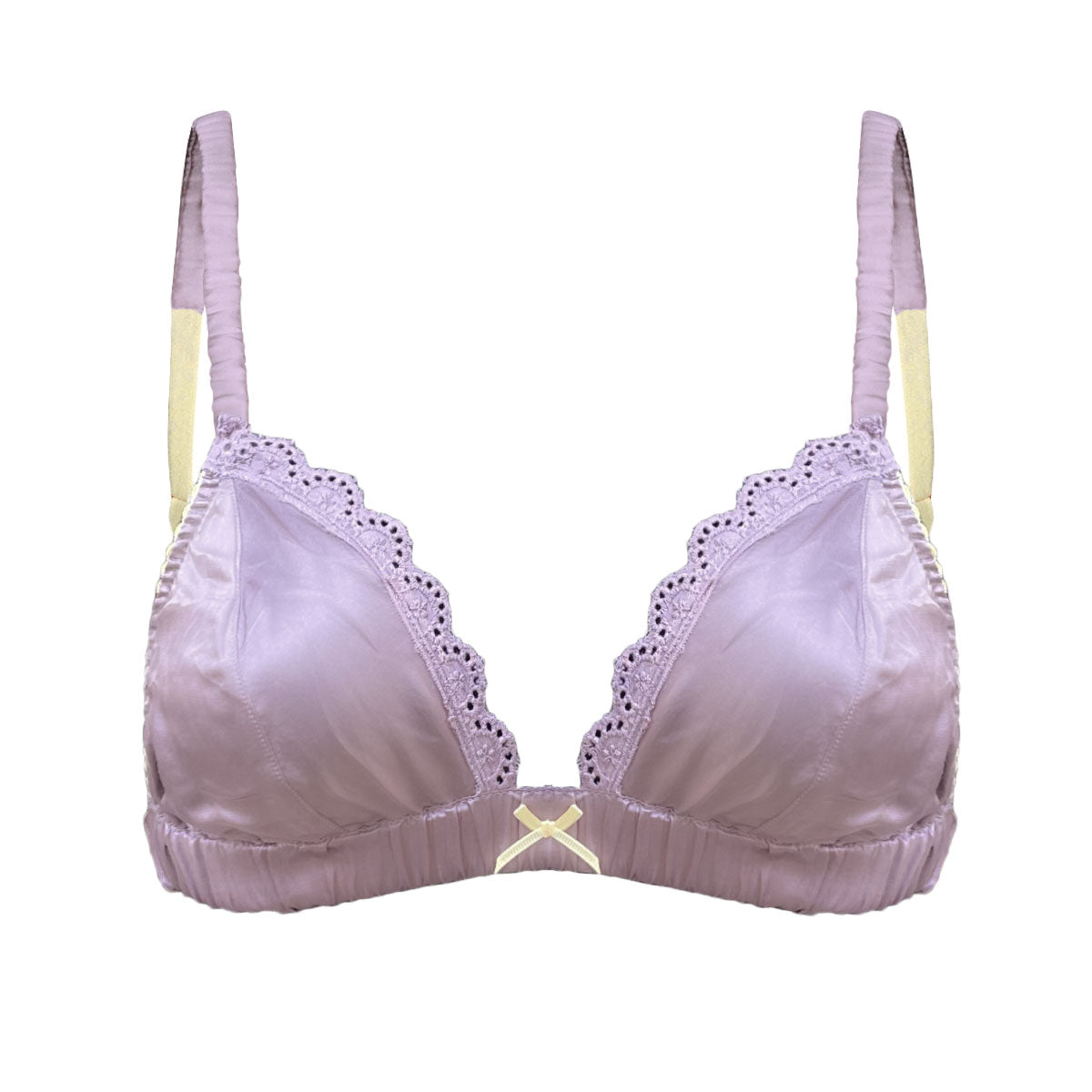 SOLD OUT  Bella silk cotton bralette in lavender