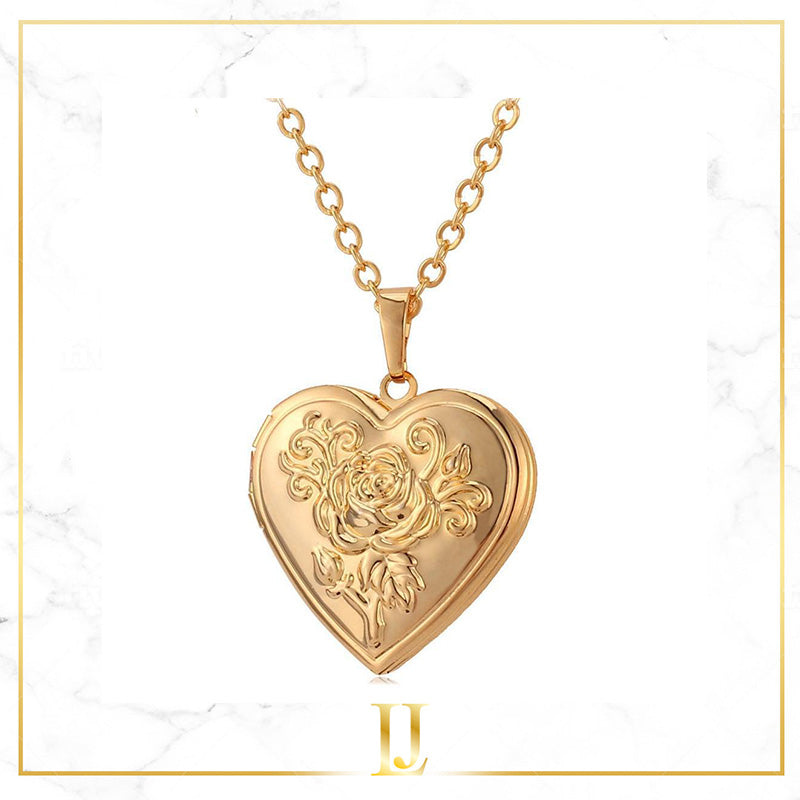 Heart Locket Pendant Necklace