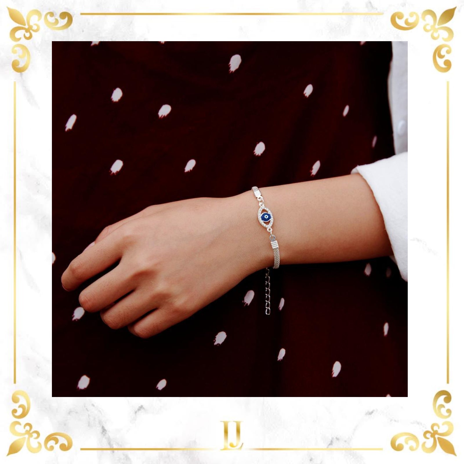 Blue Crystal Lucky Bracelet