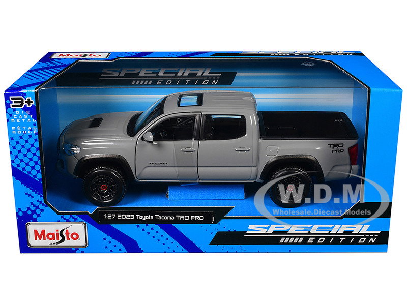 2023 Toyota Tacoma TRD PRO Pickup Truck Gray with Sunroof "Special Edition" Series 1/27 Diecast Model Car by Maisto