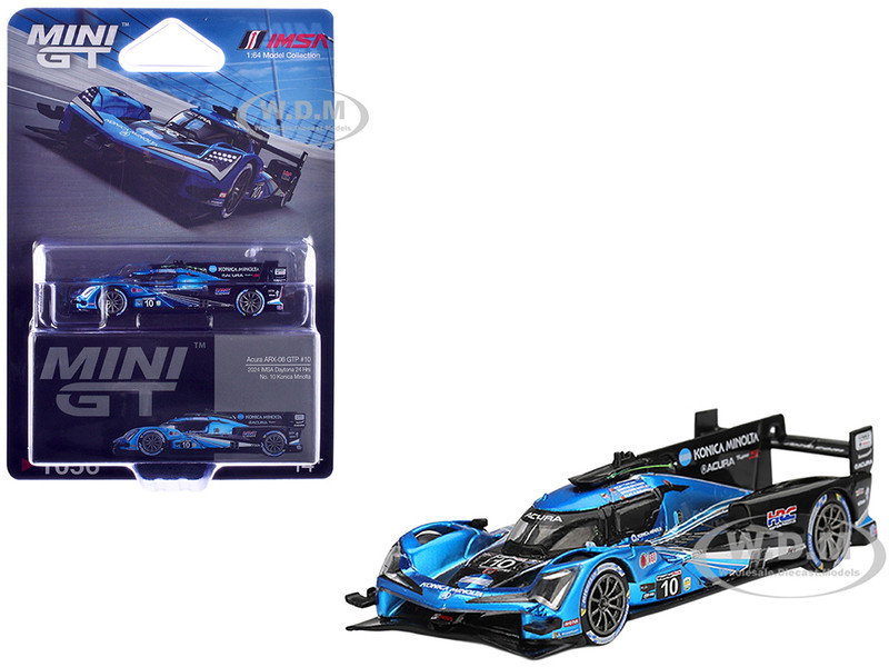 Acura ARX-06 GTP #10 Filipe Albuquerque - Marcus Ericsson - Brendon Hartley - Ricky Taylor "Wayne Taylor Racing with Andretti" IMSA "24 Hours of Daytona" (2024) Limited Edition 1/64 Diecast Model Car by Mini GT