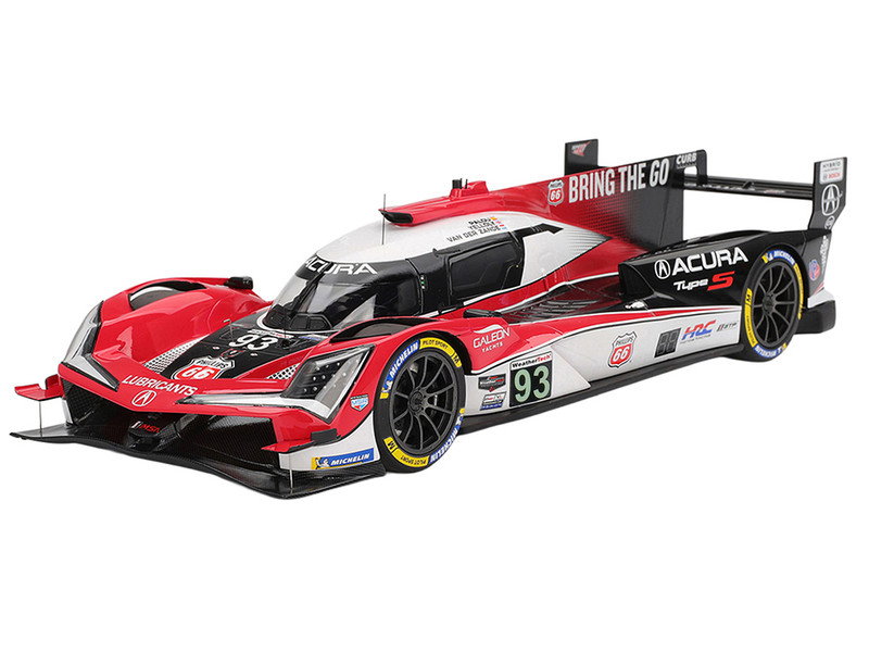 Acura ARX-06 #93 Alex Palou - Renger van der Zande - Nick Yelloly "Acura Meyer Shank Racing" 3rd Place GTP IMSA "12 Hours of Sebring" (2025) 1/18 Model Car by Top Speed