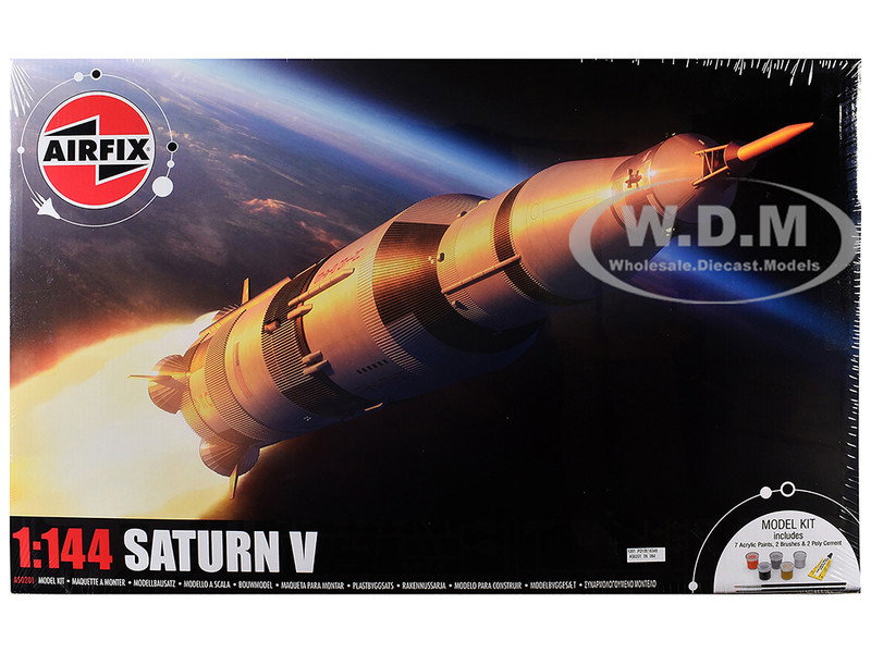 Level 3 Model Kit NASA Saturn V Rocket Gift Set 1/144 Plastic Model Kit by Airfix
