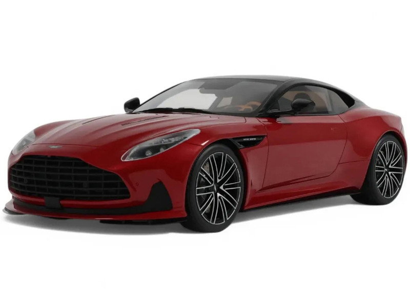2023 Aston Martin DB12 Hyper Red with Black Top 1/18 Model Car by GT Spirit