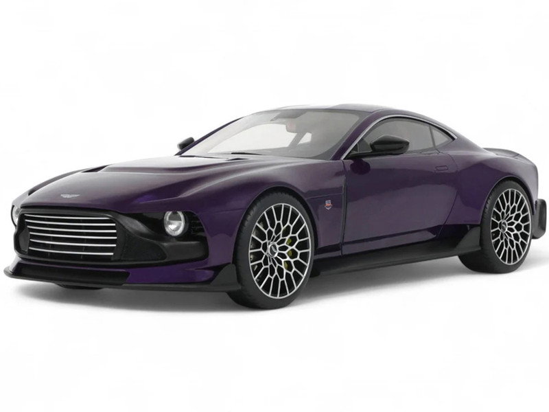 2023 Aston Martin Valour Purple Metallic 1/18 Model Car by GT Spirit