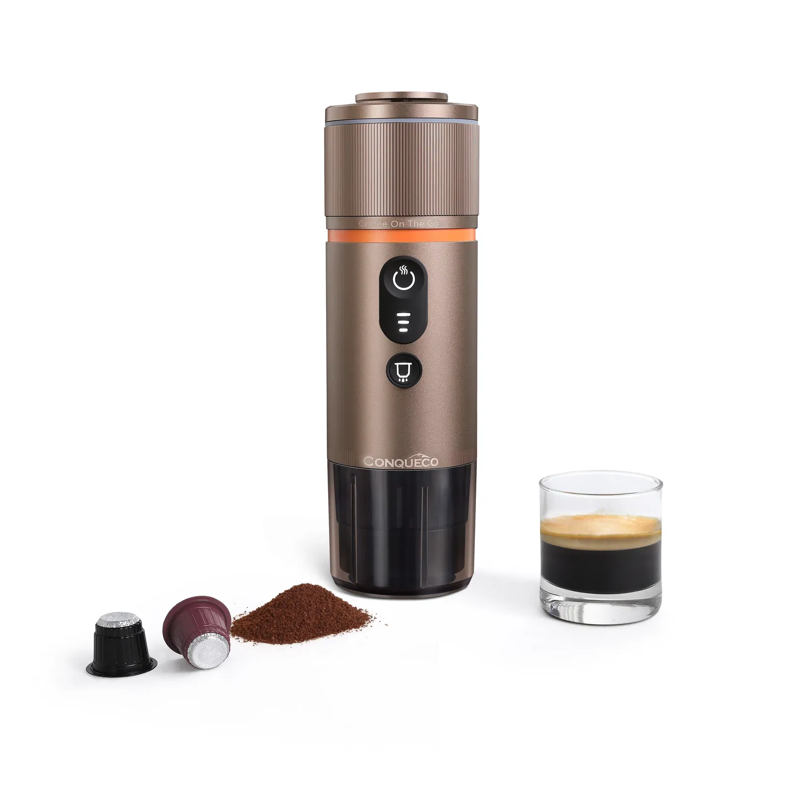 12v Portable Coffee Machine Travel - Brown